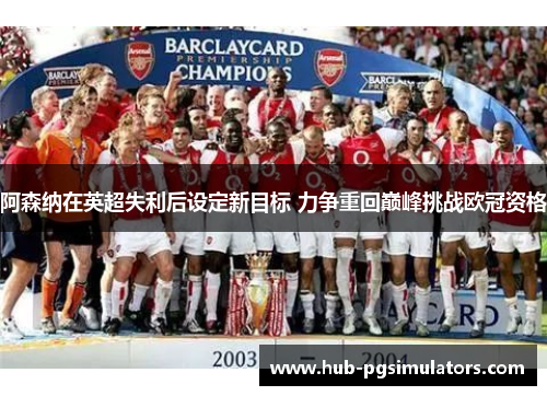 阿森纳在英超失利后设定新目标 力争重回巅峰挑战欧冠资格